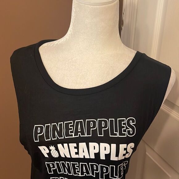 NWOT Bella Canvas Pineapples Shirt Says 80day Obsession On back Size XLarge - Picture 1 of 7